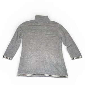 Tommy Hilfiger Gray Turtleneck Sweater